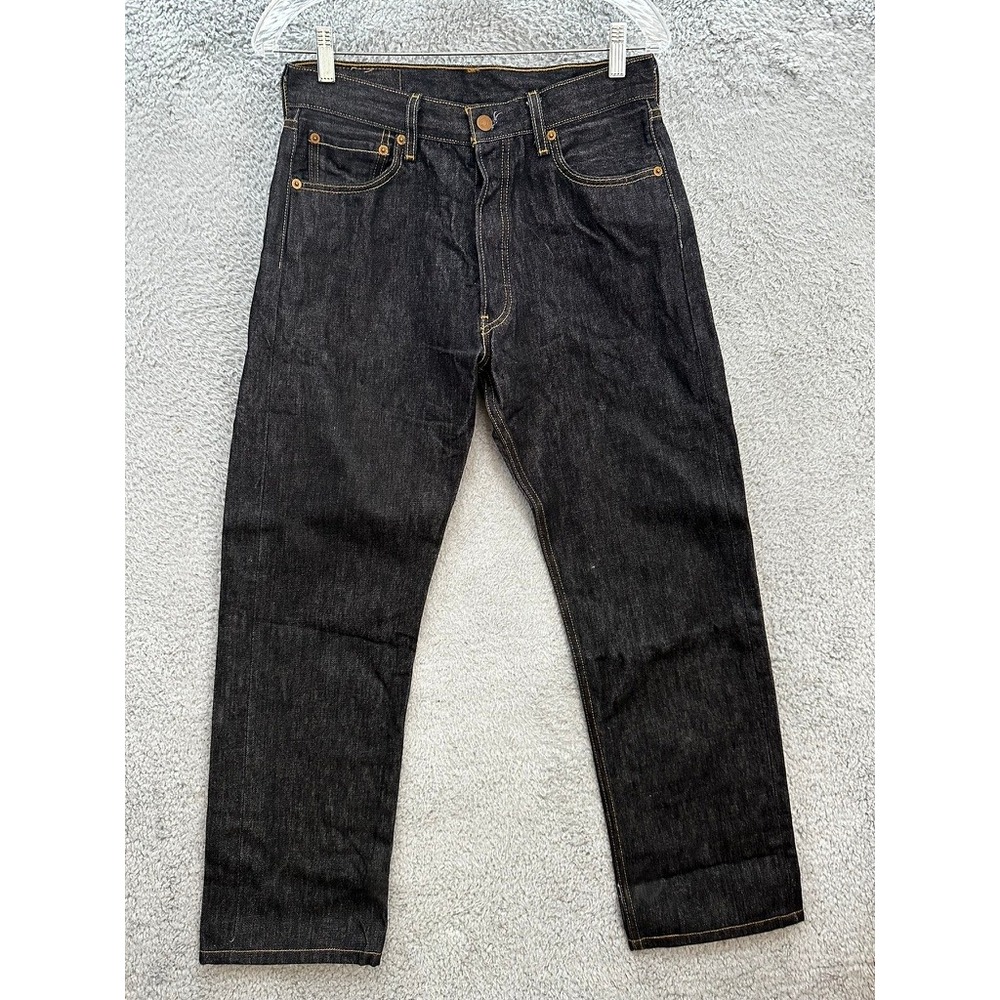 Levis 501XX Straight Leg Dark Wash Indigo Denim Jeans W31 L30 Cotton Button Fly